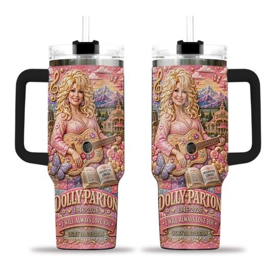 Dolly P 40oz Tumbler With Handle (No Charm)