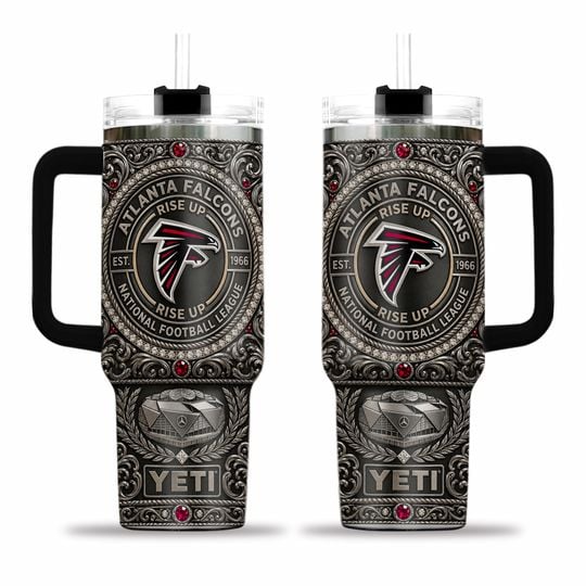 Atlanta Falcons Ornate AOP 40oz Tumbler