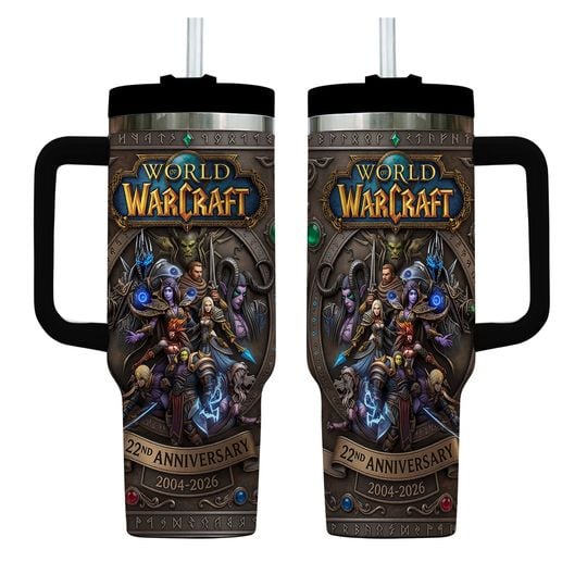 World Of Warcraft 22nd Anniversary 2004-2026 AOP Tumbler 40oz
