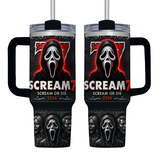 Scream 7 Scream Or Die 2026 Collector’s Edition AOP 40oz Tumbler