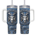 UNC 40oz Tumbler With Handle TTNL