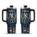 New York Yanke Baseball 125Th Anniversary The Tradition Continues Tumbler 40Oz