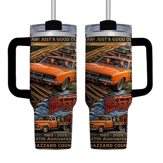 The Dukes of Hazzard 47th Anniversary AOP Tumbler 40oz