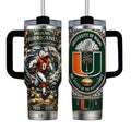 Miami Hurricanes 100th Anniversary Tumblers 40oz with handle, No box
