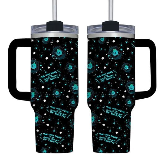 Cute Lumalee Tumbler 40Oz, The Only Hope Is The Sweet Relief Of Death Tumbler, Baby Luma Coffee Tumbler