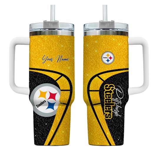Pittsburgh Steeler Personalized Sport Fan Gift 40oz Tumbler AZC40OZT458