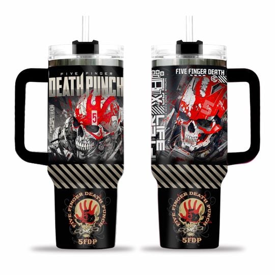 Five Finger Death Punch 5FDP Fan 40oz Tumbler
