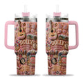 Dolly Parton 40Oz Tumbler With Handle, Dolly Parton Fan Gift, Dolly Memorial