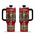 GA bulldogs Go Dawgs Est 1785 Edition AOP Tumbler 40oz