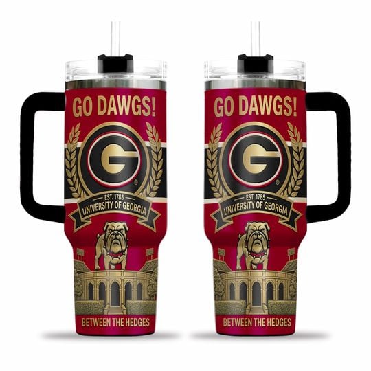 GA bulldogs Go Dawgs Est 1785 Edition AOP Tumbler 40oz