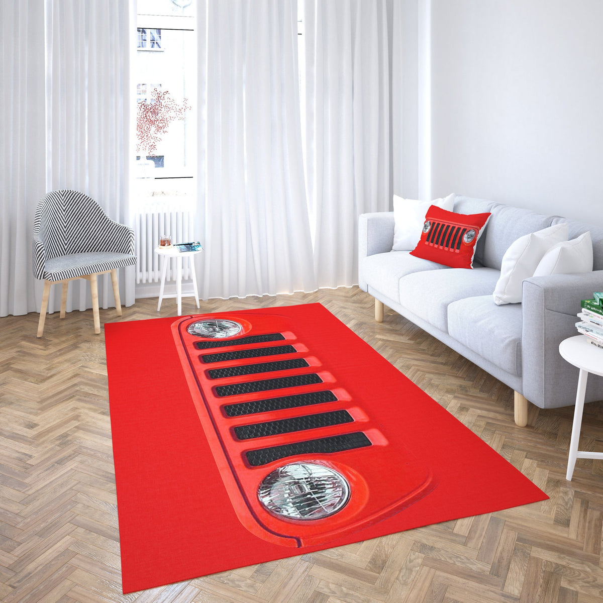 Jeep Red Carpet Living Room-Area Rug TN1607261637