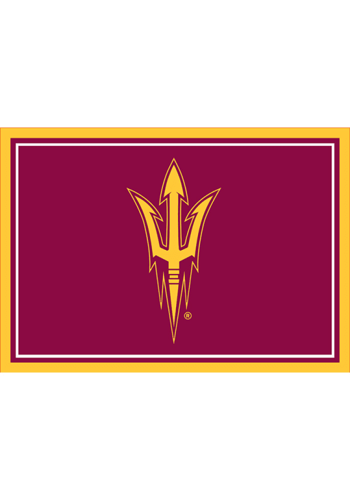 Arizona State Sun Devils 3x4 Area Interior Rug - Maroon