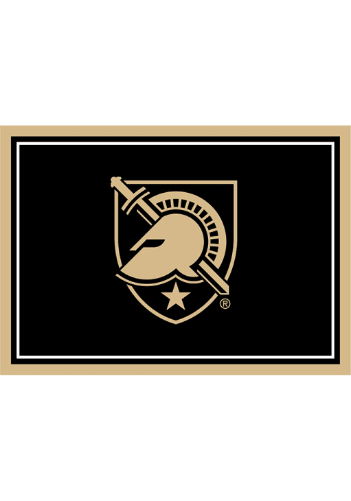 Army Black Knights 8x11 Spirit Interior Rug - Black