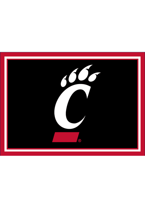 Cincinnati Bearcats 4x6 Spirit Interior Rug - Black