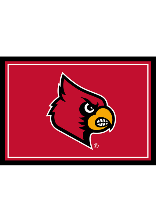 Louisville Cardinals 6x8 Spirit Interior Rug - Red