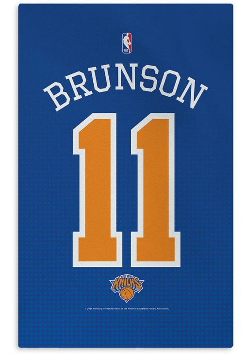 New York Knicks Name and Number 20x32 Washable Interior Rug - Blue