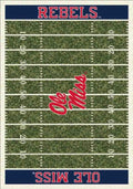 Ole Miss Rebels 6x8 Homefield Interior Rug - Red