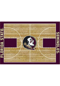 Florida State Seminoles 8x11 Courtside Interior Rug - Garnet