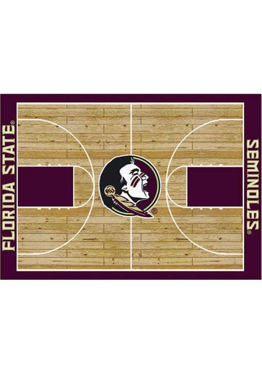 Florida State Seminoles 8x11 Courtside Interior Rug - Garnet