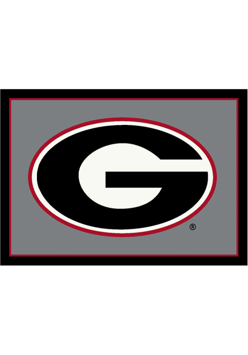 Georgia Bulldogs 8x11 Spirit Interior Rug - Black