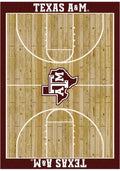 Texas A&M Aggies 4x6 Courtside Interior Rug - Wood