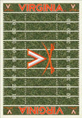 Virginia Cavaliers 6x8 Homefield Interior Rug - Orange