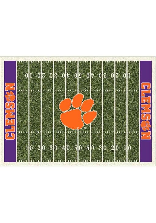 Clemson Tigers 4x6 Homefield Interior Rug - Purple