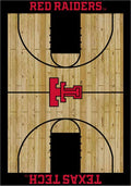 Texas Tech Red Raiders 6x8 Courtside Interior Rug - Black