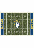 Los Angeles Rams 4x6 Homefield Interior Rug - Green