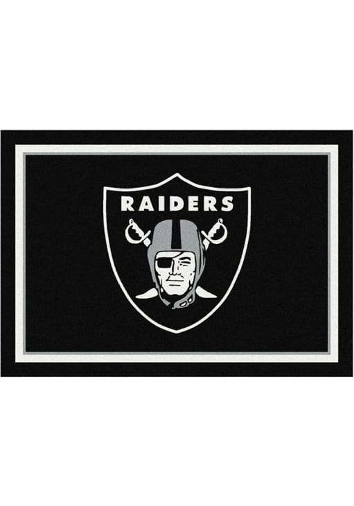 Las Vegas Raiders 4x6 Spirit Interior Rug - Black