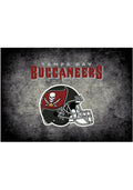 Tampa Bay Buccaneers 4x6 Distressed Interior Rug - Black