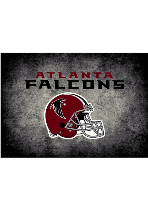 Atlanta Falcons 4x6 Distressed Interior Rug - Black