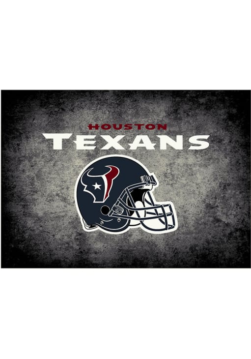 Houston Texans 4x6 Distressed Interior Rug - Black