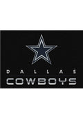Dallas Cowboys 4x6 Chrome Interior Rug - Black