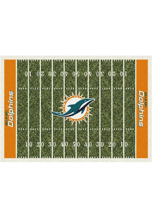 Miami Dolphins 6x8 Homefield Interior Rug - Green