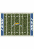 Los Angeles Chargers 6x8 Homefield Interior Rug - Green