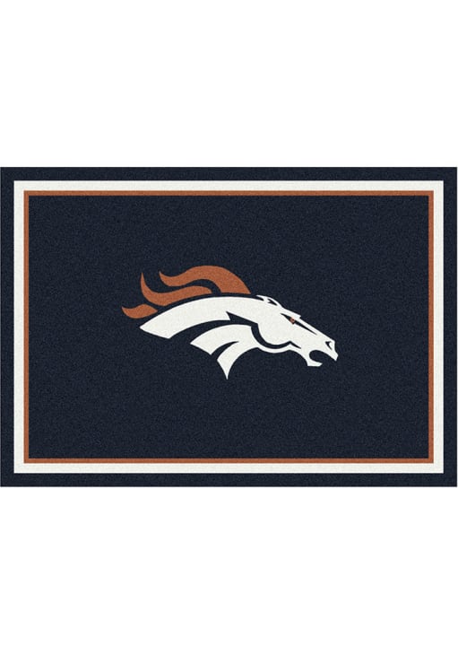 Denver Broncos 6x8 Spirit Interior Rug - Blue