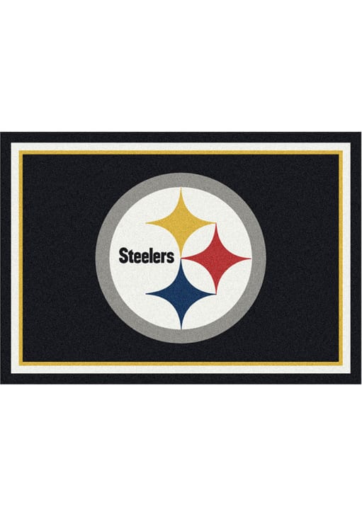 Pittsburgh Steelers 6x8 Spirit Interior Rug - Black