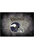 Minnesota Vikings 6x8 Distressed Interior Rug - Black