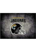 Jacksonville Jaguars 6x8 Distressed Interior Rug - Black