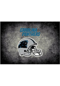 Carolina Panthers 6x8 Distressed Interior Rug - Black