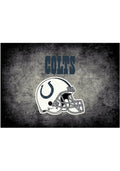Indianapolis Colts 6x8 Distressed Interior Rug - Black