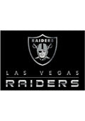 Las Vegas Raiders 6x8 Chrome Interior Rug - Black