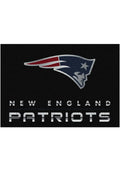 New England Patriots 6x8 Chrome Interior Rug - Black