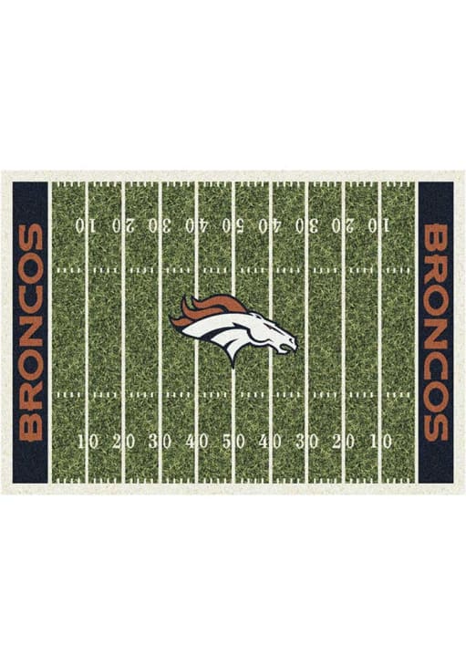 Denver Broncos 8x11 Homefield Interior Rug - Green