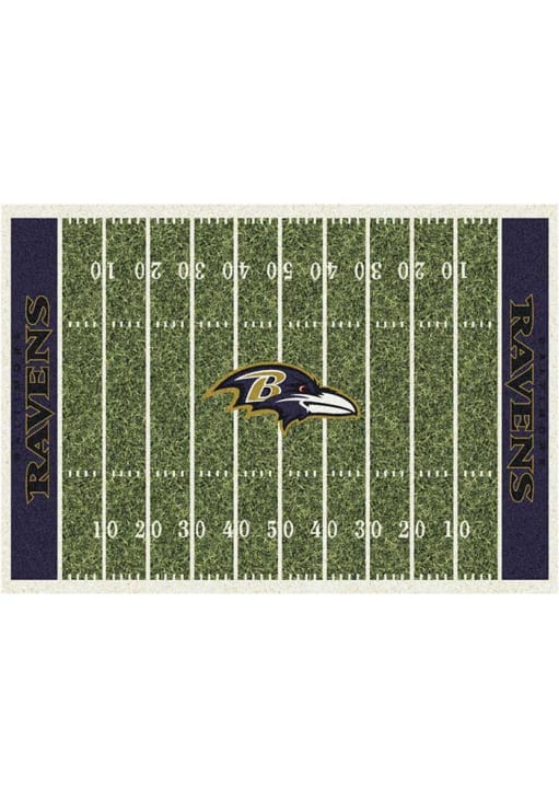 Baltimore Ravens 8x11 Homefield Interior Rug - Green