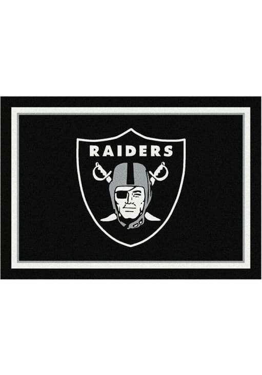 Las Vegas Raiders 8x11 Spirit Interior Rug - Black