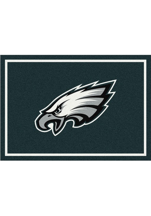 Philadelphia Eagles 8x11 Spirit Interior Rug - Midnight Green