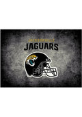 Jacksonville Jaguars 8x11 Distressed Interior Rug - Black