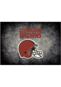 Cleveland Browns 8x11 Distressed Interior Rug - Black